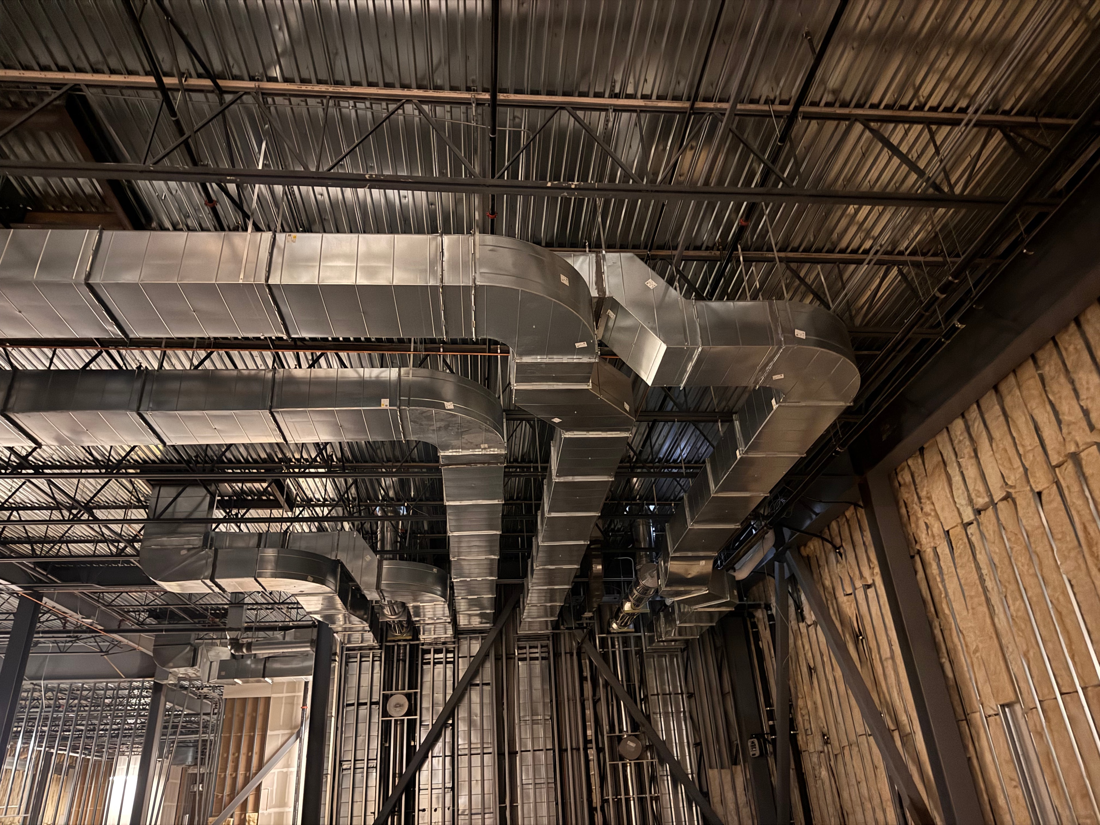 Kitchen hood above cook line